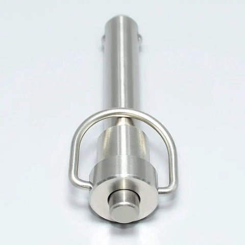 Hardcore Marine Grade Stainless Steel Ball Lock Pin Quick Release Tool With Zero Slack Button Indexing And Tight Grip 9/16 Inch Diameter Plus 2 Inch Length from above