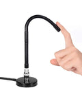 27MHz CB Radio Antenna Soft Whip With Magnetic Base For Handheld And Mobile Use shown being flexed by a hand