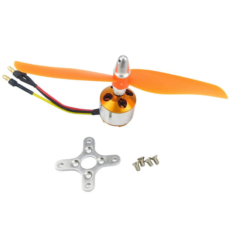 2212 2200KV Brushless Outrunner Motor 13T With 3.5mm Male Banana Bullet For RC Aircraft Quad Copter Drone DIY Build Dope Torque