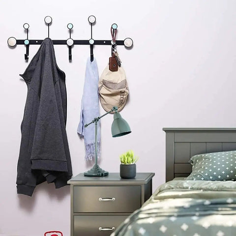 Round Dot Wrought Iron Wall Hook Absolute Game Changer For Entryway Storage That Slays Your Foyer Decor keeps coats and bags organized.
