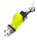 Game Changing Universal Pellet Extruder Kit For 3D Printer Filament Production With Rock Solid 0.8 Mm Nozzle and No Sweat Granule Crusher Assembly, yellow design.
