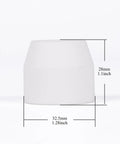 Porcelain cup from 45 Piece P80 Plasma Consumables Kit For P80 Plasma Cutter Torch With Electrodes Tips Cups And Porcelain Cups