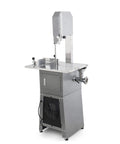 Heavy duty stainless steel Two In One Bone Saw With Meat Grinder, commercial grade kitchen appliance, side view