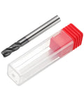 Carbide Square Nose End Mill Bit 9/32 Inch Cut Diameter 9/32 Inch Shank 5/8 Inch Cut Length 2-7/16 Inch Overall Length 4 Flutes TiAlN Coated Milling Cutter For Hardened Steel 30 Degree Helix in packaging