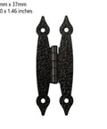 Antique Iron H Shaped Cabinet Hinges 3.5 Inch Black Decorative Hardware For Kitchen Cupboards Doors Wardrobes And Furniture Restoration Projects 4 Pack Durable Cast Iron Construction Easy To Install