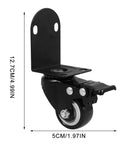 Two Pack Two Inch Universal Swivel Replacement Caster Wheels With Quiet Polymer Build For Office Chairs And Desks Rolling Dang Smooth Across Carpets And Hardwood Floors With Easy Snap Mount, black swivel caster.