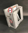 Patented Versatile Combo Tilt Trim And Jack Plate Featuring Hydraulic Remote Pump For Heavy Duty Boat Setup, metal construction, side view.