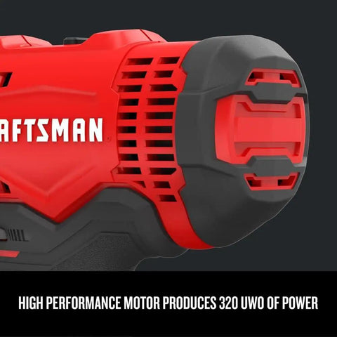 Close-up of V20 Cordless Drill And Driver Kit With One Half Inch Chuck Battery And Charger Included, red casing, black design