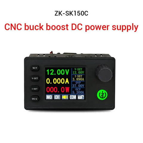 Buck Boost DC Adjustable Voltage Regulator Power Supply Module With 1.8 Inch LCD Display And Built In Buzzer Alerts