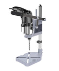 Universal Drill Press Stand With Aluminum Base For Desktop Workbench Clamp Holder For Precise Fatigue Free Drilling And Easy Setup