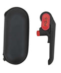 Cable Stripper Cutter Crimper Pliers With Adjustable Depth Up To 5mm Replaceable Blades next to black carrying case