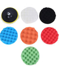 Versatile 6 Inch Sponge Polishing Buffing Pad Wheel Kit For Car Waxing Surface Cleaning And Detailing Easy To Use Durable Wool And Foam Discs with multiple pads.
