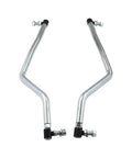 Go-To Adjustable Steering Drag Link Kit For Lawn Mowers And Tractors Left And Right Drag Links, silver metal pair