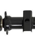 Rock Solid 3500 Pound Trailer Axle With 5x4.5 Bolt Pattern And 9.5 Inch Hub Face showing black powder coated steel construction.