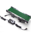 Electric Desktop Conveyor Belt With Adjustable Speed From 0 To 116 RPM 100 By 350 mm Belt with PVC frame and control unit