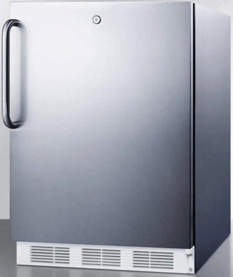 Sweet Stainless Steel Upright Freezer Packs A Deadbolt Lock Snugly Tucks Under Counters And Ada Spaces commercial grade freezer with sleek design.