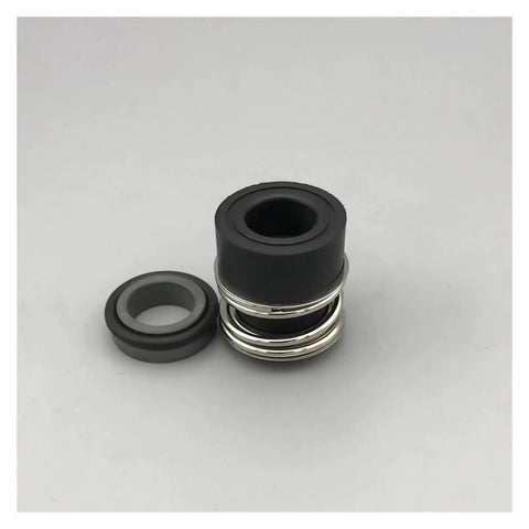 Durable Mechanical Shaft Seal Kit For Water Pump Featuring SiC Rotary Ring And Silicon Carbide Stationary Ring With NBR Gasket And SS Spring Compatible With 28Mm Shafts From VPOVUVRYZ Series visible in black and silver material.