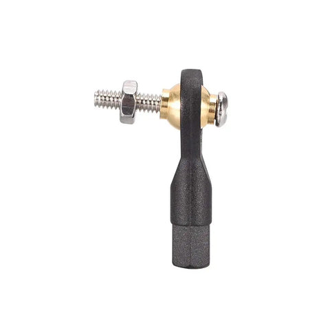 Side view of 10 Pack M2 2.0 By 19mm Ball Head Tie Rod End For RC Helicopter And RC Airplane Lever Steering Linkage End 2.0mm center hole