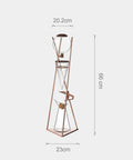 Premium Smooth Cold Brew Drip Tower With Sturdy Stainless Steel Stand Adjustable Flow Controller Iced Coffee Maker, 66 cm tall.