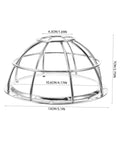 Built Tough Four Piece Fire Sprinkler Head Guards Featuring Hella Secure Tamper Proof Mesh Shields Impact Resistant Sensor Caps For Home Safety And Quick Snap Install Hooks, 130x70x43mm, metal mesh design.