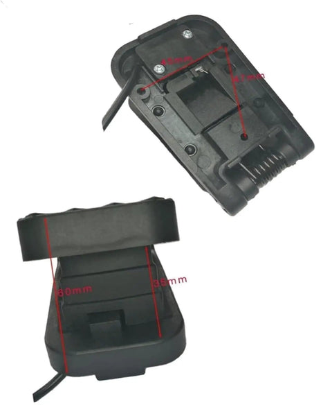 Hall Effect Speed Control Pedal Accelerator For Pwm Modules With Hella Responsive Throttle Curve Adjustable Tilt Sensor shown from bottom with dimensions.