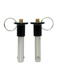No Sweat 20 Millimeter Ball Lock Pin Featuring A Nifty Button Handle And Quick Release Mechanism for tool repair.