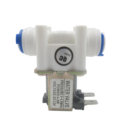 3/8 Inch DC 12V Solenoid Valve Normally Closed Water Inlet Flow Switch With Push Fit Quick Connect 0.02-0.8 MPa Range