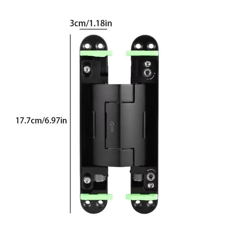 Hella Easy Install Super Smooth Closing Hidden Adjustable Furniture Hinge For Invisible Concealed Door Closer And Folding Cabinet Hardware With Totally No Sweat Assembly, measuring 3cm by 17.7cm.