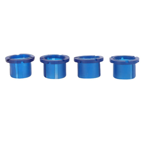 Shift Linkage Bushing Kit Four Pack For Manual Transmission Gear Shifter Linkage Repair Set Replacement Bushings For Camry 1983 And Up Durable Easy Install Parts For Smooth Shifting, blue bushings close-up