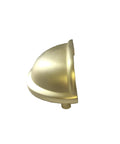 Side view of Matte Gold Three Inch 25 Pack Cabinet Pulls Slick Modern Farmhouse Cup Pulls For Kitchen Cabinets And Bathroom Drawers Solid Zinc Durable Kitchen Cabinet Hardware Easy Install Center To Center