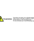 Warning label about chemical exposure related to Gasless Flux Core Welding Wire 0.035 Inch And 0.030 Inch, self-shielding arc wire