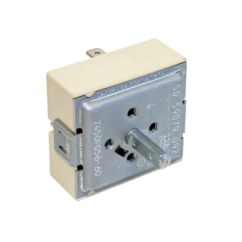 Heavy Duty Infinite Control Switch For Range Stove That Fits Whirlpool Models Perfectly Replaces 74011489 and more, showing side view of switch.