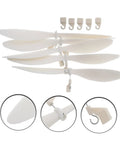 5 Piece RC Airplane Propeller Blades Rad High Performance Rubber Band Powered Gear for Model Planes Easy Install hooks