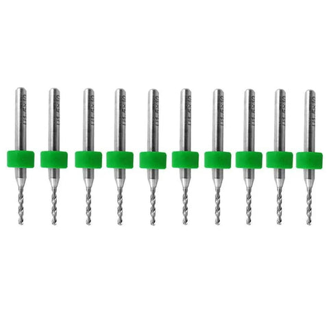 10Pcs Set 0.8mm PCB Drill Bits Tungsten Steel Mini Twist Drill Bits For Printing Circuit Boards CNC Machining And Woodworking Projects