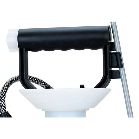 Portable 1 Gallon Heavy Duty Sprayer with Easy Fill Funnel Top, featuring comfortable pump handle and removable connector.
