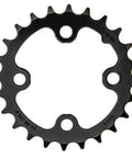 Trushift 24T 64mm Black Steel Chainring For Mountain Bikes With Heat Treated CrMo Construction And Strong Pins