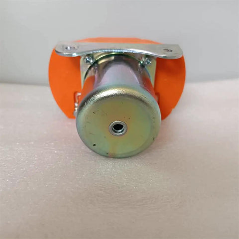 Close-up of Jw Dawn Zj400D 48V 400A Single Coil NO Solenoid Relay Switch showing durable metal construction and orange housing.