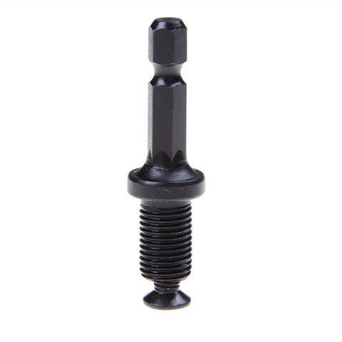 Heavy Duty Tool Holder Collet Chuck Adapter For 1/4 Inch Hex To 3/8 Inch 24unf Mount Fits Milling And Grinding Machines With Steel Build
