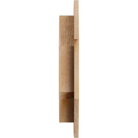 Side view of Western Red Cedar Outdoor Wood Panel With Screen, Rustic Collection Built Tough, Unfinished, 25W X 25H Inches