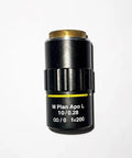 Extra Long Working Distance M Plan Apo Objective For Metallographic Microscope Parfocal Apochromatic Lens 50X Magnification Pro-Grade NA Options 2X To 50X Precision Lab Optics, black metal 10X/0.28