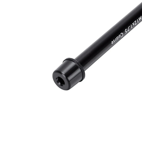 Premium Thru Axle Adapter Kit For Shkalacar Wahoo SNAP With Triple M12 Thread Compatibility And Precision Alloy Steel Build For A Cool Ride, black steel axle end