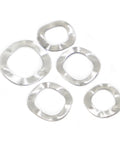 Lock Washers Assortment Kit 304 Stainless Steel Three Wave Spring Washers M3 To M51 For Auto DIY And Machinery Pro Grade Heavy Duty Easy To Install No Tools Needed, assorted sizes