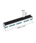 Dope Linear Slide Potentiometer With 6 Pins B50K 60mm Length, 45mm Travel And 4x15mm Handle Fader for audio gear and DIY projects