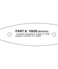 Airtech Recoil Pad For Tikka T3X Rifle Black Durable Comfort Upgrade Template Dimensions Illustration