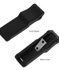2 Pack Flexible Rubber Draw Latches For Boat Compartments And Cargo Boxes, Marine Hatch And Toolbox Latch Set, 96x29x20mm, front and reverse view