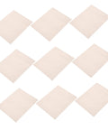 Beige Mica Plate Sheet Set, 10 Pcs for Microwave Oven Heat Insulation and Fireproof Shield, beige sheets on display.