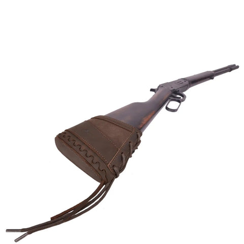 Beefy Leather Slip On Recoil Pad For Rifles And Shotguns Non Slip Buttstock Extension With Neoprene Cushions