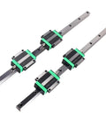 Heavy Duty Linear Motion Guide Slider Kit Featuring Four Hgw15Cc Blocks And Two Hgr15 Square Rails 550Mm Long on a flat surface.