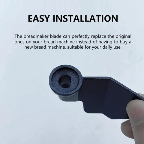 2 Pack Stainless Steel D Port Bread Maker Paddle Nonstick Mixing Kneading Blade Replacement For Most Bread Machines Durable Easy To Clean Safe Food Grade Fits Most Models Portable And Practical Kitchen Accessory, black D-port paddle