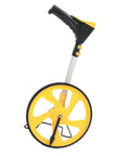 Real Deal Digital Measuring Wheel With Crisp Backlit Lcd Screen And Telescoping Handle Stretching To Forty Inches, yellow wheel
